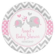 Pink And Gray Elephant Chevron Baby Shower Paper Plate Pink Gifts Style Ideas Cyo Unique Baby Shower Gray Elephant Baby Shower Baby Shower Paper