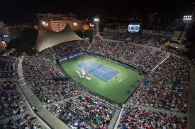Barty ashleigh / sanders storm. Stadium Dubai Duty Free Tennis Championships