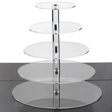 5 Tier 17 Round Acrylic Cake Stand Tiered Cupcake Stand Dessert Stand Acrylic Cake Stands Cake Stand Display Glass Cupcake Stand
