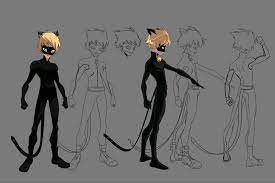 Cat Noir 2d Turnaround From The Miraculous Ladybug Art Book Noir Character Design Miraculous Ladybug Anime Ladybug Art