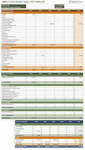 Free Cost Benefit Analysis Templates Smartsheet Spreadsheet Template Cost Accounting Excel Templates