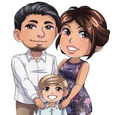 Custom Peraonalzed Chibi Portrait Illustration COMISIÓN de Phoyo Linda  pareja Chibi Personaje, caricatura, Retrato imprimible,