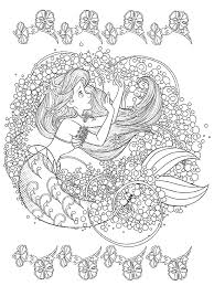 Ariel coloring pages worksheet and flounder 615. Disney Coloring Pages For Adults Rocks Ariel Page Free Jaimie Bleck