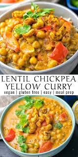 Lentil Chickpea Yellow Curry Contentedness Cooking Recipe Curry Recipes Vegetarian Curry Recipes Lentil Recipes