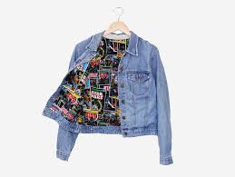 Star Wars Lined Denim Jacket Lined Denim Jacket Vintage Denim Jacket Diy Denim Jacket