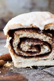 It's fun to make, and you get a bite of sweet or savory goodness in every bite. Cinnamon Swirl Bread Recipe Frosted Sweet Bread Tastes Of Lizzy T