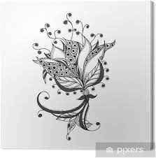 03b belles images articles tsthemes. Tableau Sur Toile Fantastique Fleur Noir Et Blanc Motif De Tatouage Pixers Nous Vivons Pour Changer