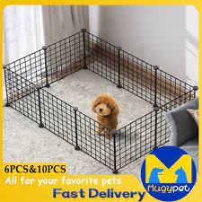 Get the best deals on dog fences. Diy Pet Metal Wire Kennel Extendable Pet Fence Dog Cat Cage Shopee Philippines