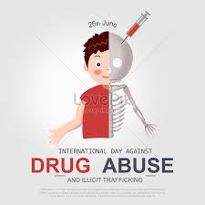 A poster competition opened on monday in connection with the international day against drug abuse and illicit trafficking. Cartoon International Day Against Drug Abuse Sign Illustration Image Picture Free Download 450014545 Lovepik Com