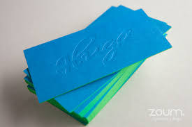 Stunning epic black business cards produced with white letterpress and blind debossing. Debossed Business Cards Debossing Zoum