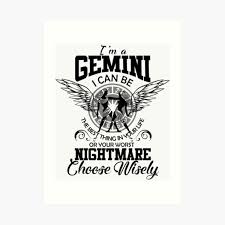 Quotes about gemini's multifaceted personality. Gemini Man Wall Art Redbubble