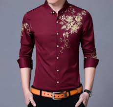 Black And White Floral Dress Shirt Mens Mens Shirt With Floral Design On Front And Sleeve In 2020 Mens Shirt Dress Mens Red Dress Shirt Printed Dress Shirts