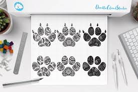 Download Paw Cat Dog Mandala Svg Zentangle Pre Designed Photoshop Graphics Creative Market