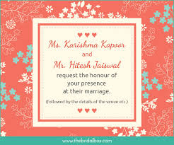 Please join us for a celebration of love, friendship, and family as (names) join their hands in holy marriage. 50 Wedding Invitation Wording Ideas You Can Totally Use