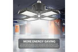 How much does the shipping cost for garage ceiling lights? 258w 5 1 Panels Deformable Led Garage Ultra Bright Lights Garage Ceiling Light Adjustable Led Work Light Bulbs With 2 3 4 Panel Led 150w 4 Blades Matt Blatt