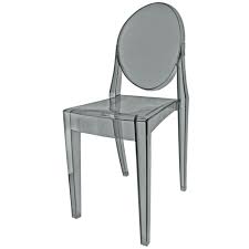 Make mealtimes more inviting with comfortable and attractive dining room and kitchen chairs. Smoke Grey Ghost Style Plastic Victoria Dining Chair