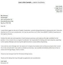 Stevens & associates, a national career management and outp. Logistic Coordinator Cover Letter Example Icover Org Uk