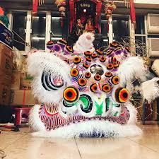 紫啡色佛裝 發強 雄獅樓 雄獅樓精造 lion dance fair grounds dance