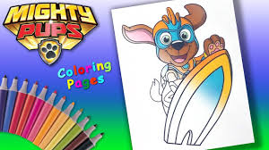 You can also furnish details when the kids gets engrossed. Paw Patrol Mighty Pups Zuma Coloring Book Pages For Kids Mighty Pups Colouring Youtube