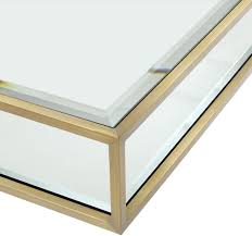 As the world's largest mirror producer, guardian glass knows that not all mirrors are the same. Casa Padrino Luxury Coffee Table Brass Black 120 X 120 X H 30 Cm Square Stainless