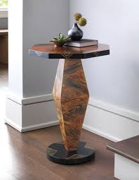 Burl Octagon Table By Ingela Noren And Daniel Grant Combining Traditional Scandinavian Buttermilk Glazing Techniques Side Table Wood Octagon Table Side Table