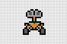 Wall E Pixel Art Pixel Art Pixel Art Templates Perler Bead Art
