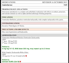 Amiodarone Emergency Nursing Icu Nursing Cardiovascular Nursing