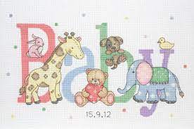 Baby Animals Birth Samplers Type Needlecraft Baby Cross Stitch Patterns Cross Stitch Baby Cross Stitch Animals
