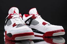 Finally, a mostly red midsole and a black rubber outsole finish the look. Air Jordan Iv Retro White Varsity Red Black Sneakernews Com