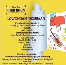 Kota yang terletak di provinsi jawa tengah ini merupakan kota. Lowongan Kerja Butuh Segera Karyawan Untuk Jaga Stand Thai Tea Ngaliyan Walk In Interview Atmago
