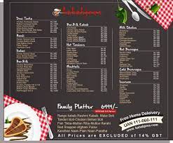 Kababjees Restaurant Do Darya Karachi Menu Prices Location Contact No Best Chinese Food Food Quality Meal Deal