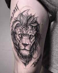 Pieces of the mane are shaded in. 90 Tiger And Lion Tattoos That Define Perfection Page 2 Of 9 Straight Blasted
