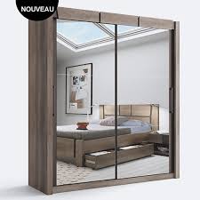 Armoire 2 Portes Coulissantes Douglas Chene Armoire 2 Portes Porte Coulissante Chambre Moderne