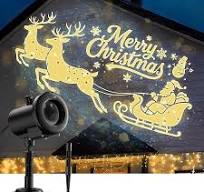 Etokfoks 12 in 1 Christmas Projector Light 3D Dynamic Santa ...