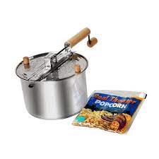 Learn how to make perfectly popped popcorn in under 10 minutes! Whirley Pop Stainless Steel Popcorn Popper Set 28010 D The Home Depot
