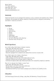 I was a yard switcher forklift operater.off disabilaty,i need the job. Fedex Dock Worker Resume Template Best Design Tips Myperfectresume