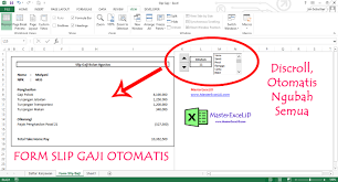 Download and install slip gaji 1.23.0 on windows pc. Tutorial Cara Membuat Slip Gaji Otomatis Dengan Excel
