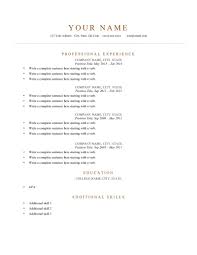 simple resume templates 80 free professional resume examples ...