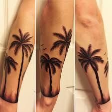 My New Tattoo Palm Trees Dot Work Wrapped Around My Forearm Tattoos Tattoos For Guys Palm Tattoos