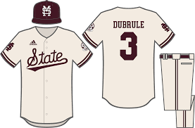 I appreciate that college baseball uniforms may begin giving minor league uniforms a run for their money in the garishness department. Baseball Uniform History Hail State Unis