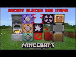 21 Minecraft Bedrock Secret Blocks Items Mobile Xbox Ps4 Windows 10 Switch Youtube Minecraft Minecraft Creations Minecraft Secrets
