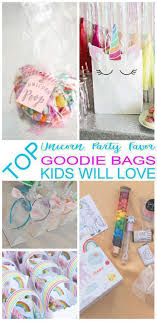 Themed Goodie Bag Ideas For Kids Birthday Party Unicorn Party Favor Goodie Bags Party Favors For Kids Birthday Candy Birthday Party Unicorn Party Favors