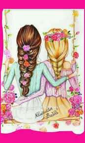 Pin By Mrs C On Sweetpink Drawings Of Friends Bff Drawings Cute Best Friend Drawings