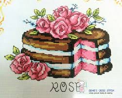 Flower Cake Sodastitch Counted Cross Stitch Pattern Leaflet Etsy Projetos De Ponto Cruz Bordado Ponto Cruz Ponto Cruz Infantil