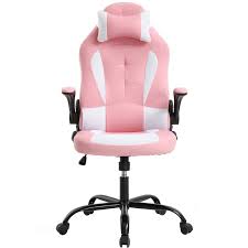 Inbox Zero Pc Gaming Chair Ergonomic Office Chair Desk Chair With Lumbar Support Flip Up Arms Adjustable Headrest High Back Pu Leather Racing Rolling Swivel Executive Computer Chair For Women Adults Girls Like majority of the pink chairs on our list, it has a.