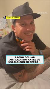 Quiso probar un collar anti ladrido antes de usarlo en su perro ⚡🐶