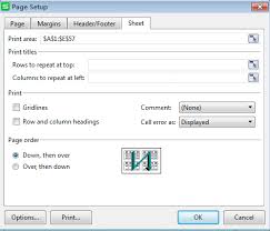 How To Set Print Areas And Print Titles On A Worksheet