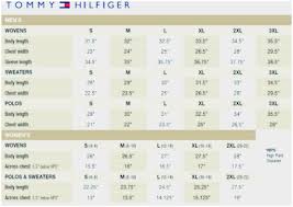 Tommy Hilfiger Classic Fit Shirt Size Chart Comprehensive