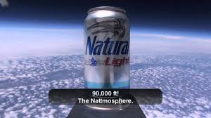 Natural Light First Beer In Space Youtube