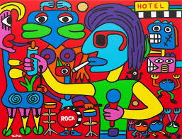 He was married to xandra jansen. Dutch Rocker And Painter Herman Brood Acrylic On Canvas 116cm X 89cm Ton Pret